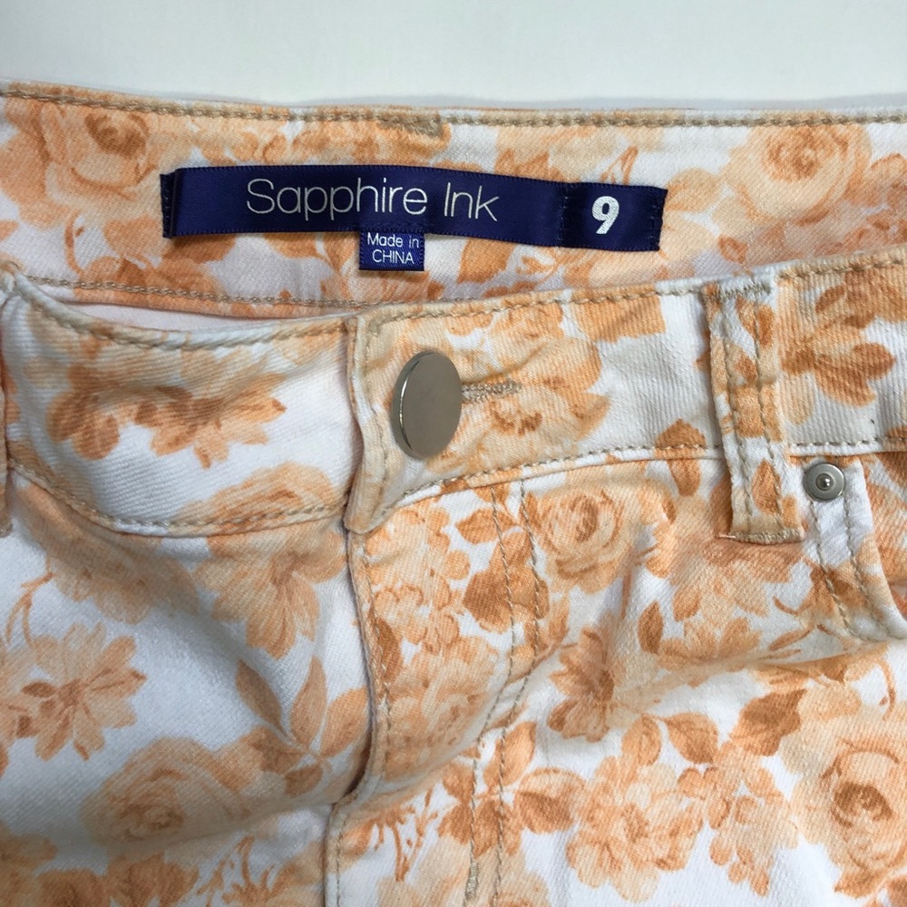 Sapphire Ink Destroyed Jean Short Shorts Size 9 - Picture 3 of 3